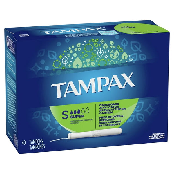 Tampax Cardboard Super Tampons 40ct