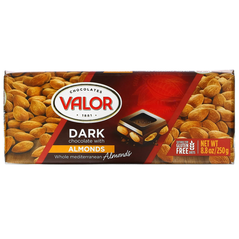 Chocolate negro de valor con almendras 8.75 oz