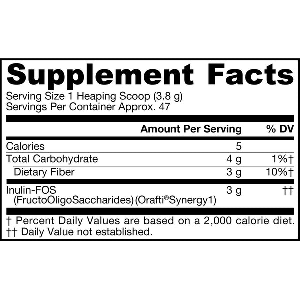 Jarrow Formulas Prebiotic Inulin-FOS Powder 6.3oz