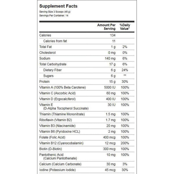 Green Foods True Vitality Shake Unflavored 22oz