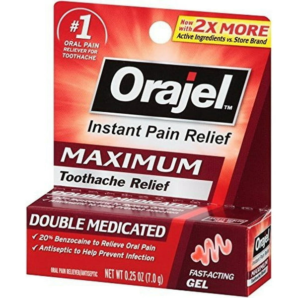 Orajel Maximum Strength Gel Oral Pain Reliever 0.25 Oz