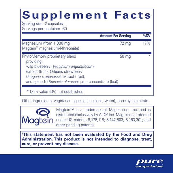 Pure Encapsulations Cognimag Vegetable Capsules