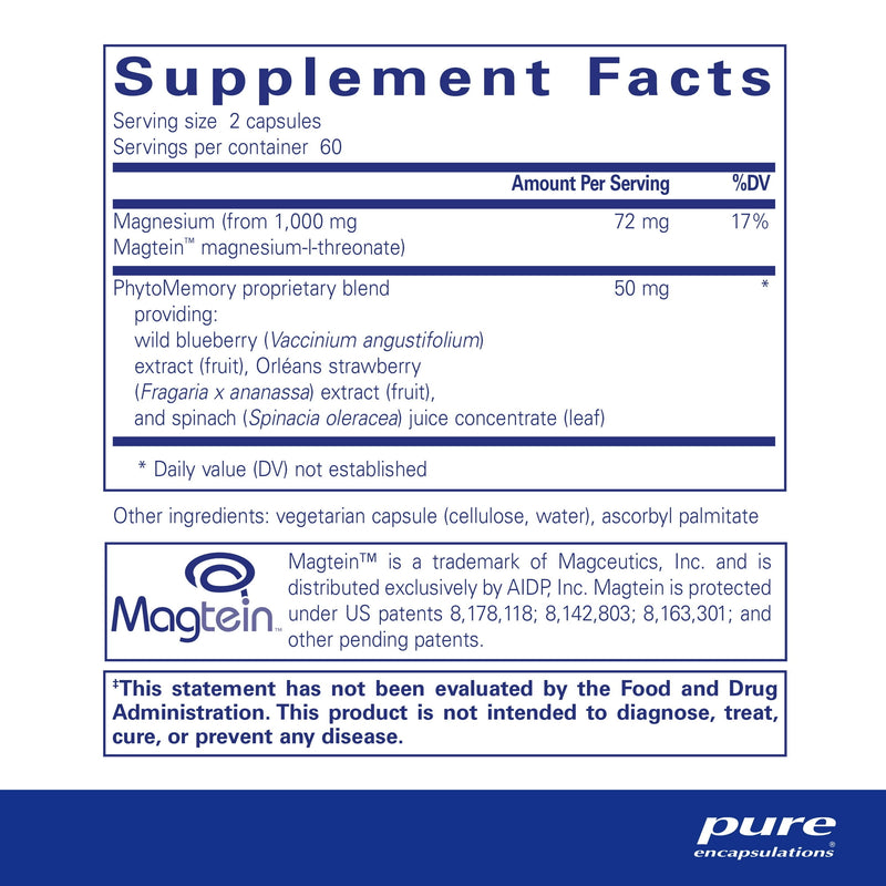 Pure Encapsulations Cognimag Vegetable Capsules