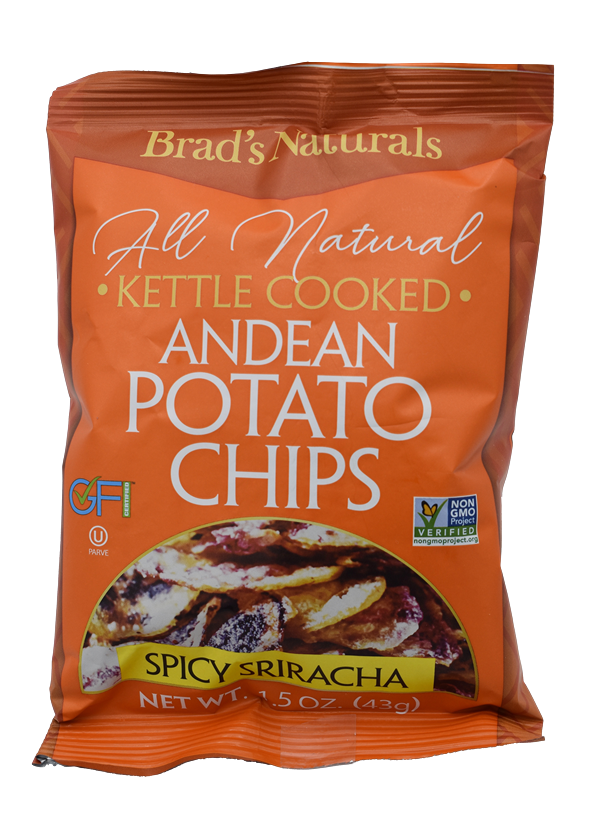 Las papas fritas andinas naturales de Brad Sriracha 4.5oz