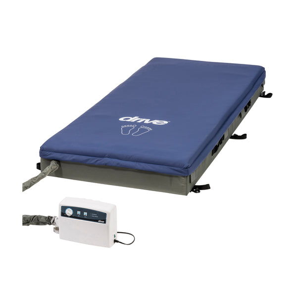 Drive Medical Med-Aire Edge Alternating Pressure & Low Air Loss Mattress Replacement System, Analog Control
