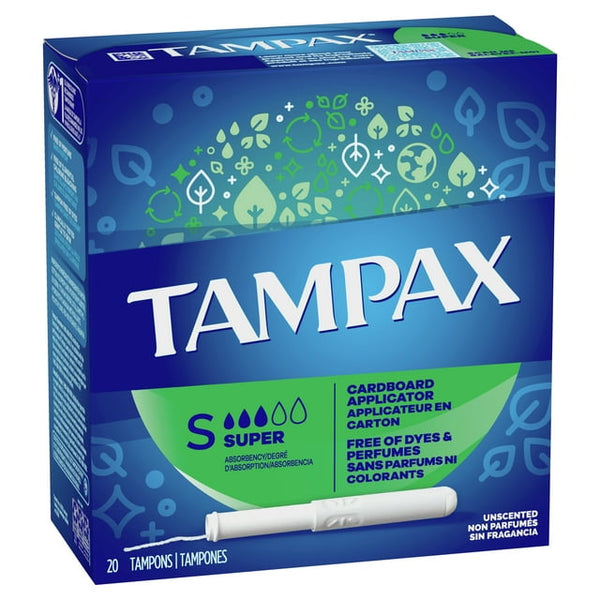 Tampax Cardboard Super Tampons 20ct