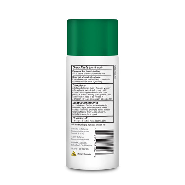 Bactina max lidocaine spray seco 4oz