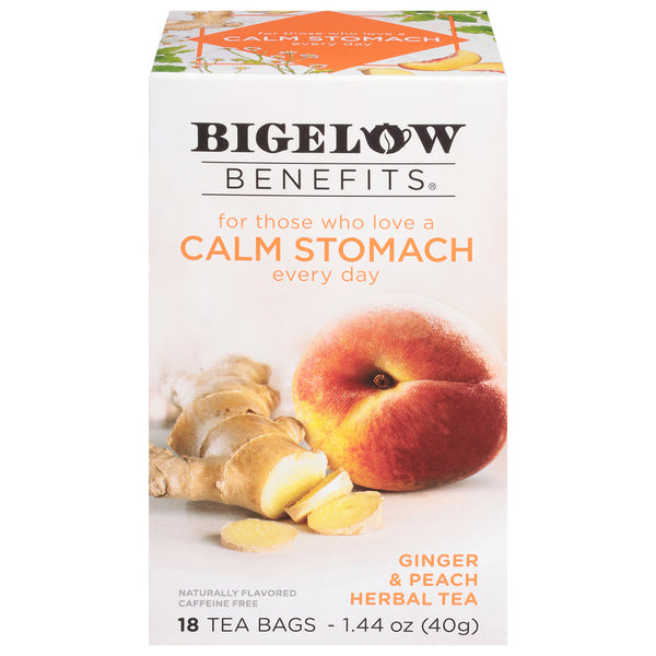 Bigelow Benefits Tea Ginger & Peach Bag 18ct
