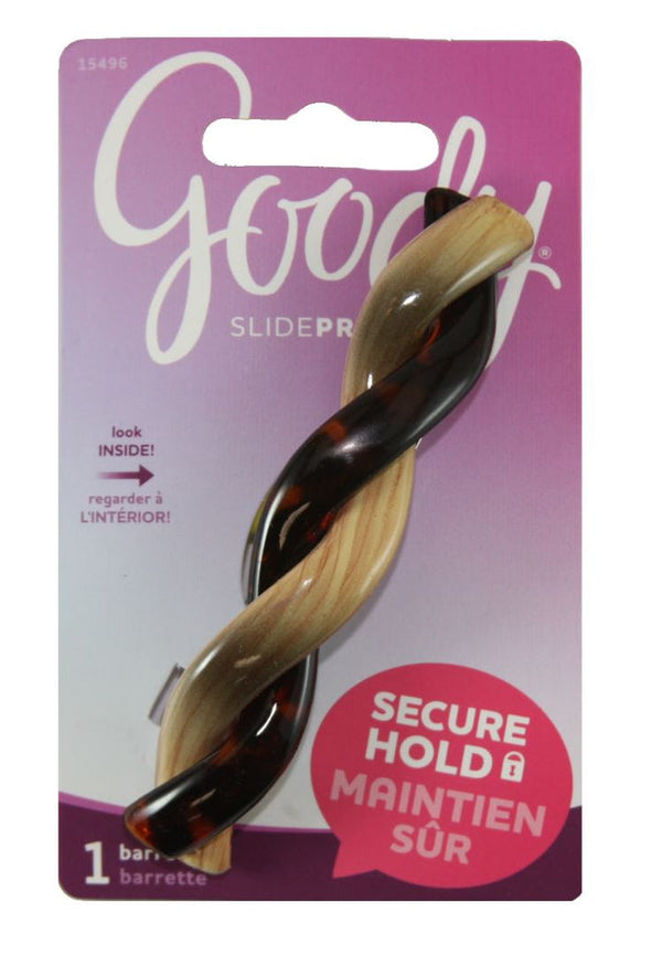 Goody SlideProof Twisted Autoclasp Barrette 1 ct