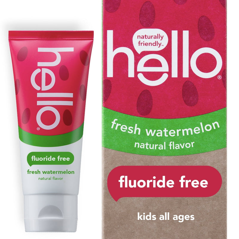 Hello Fluoride Free Toothpaste Watermelon 4.2Oz