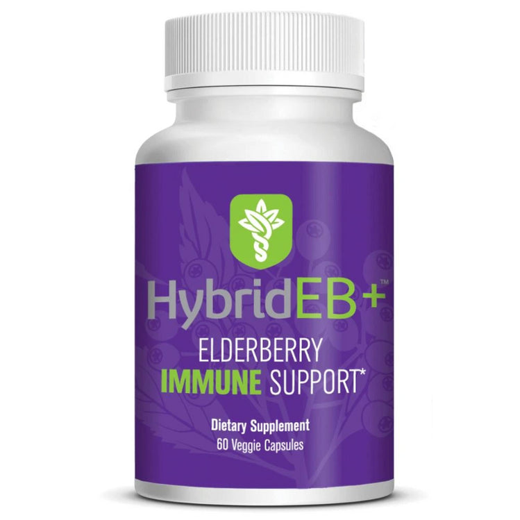 Híbrido EB + Elderberry Immune Support Caspules de vegetales 60ct