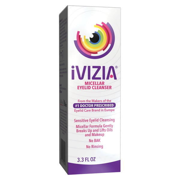 Similasan Ivizia Micellar Eyelid Cleanser 3.3Oz