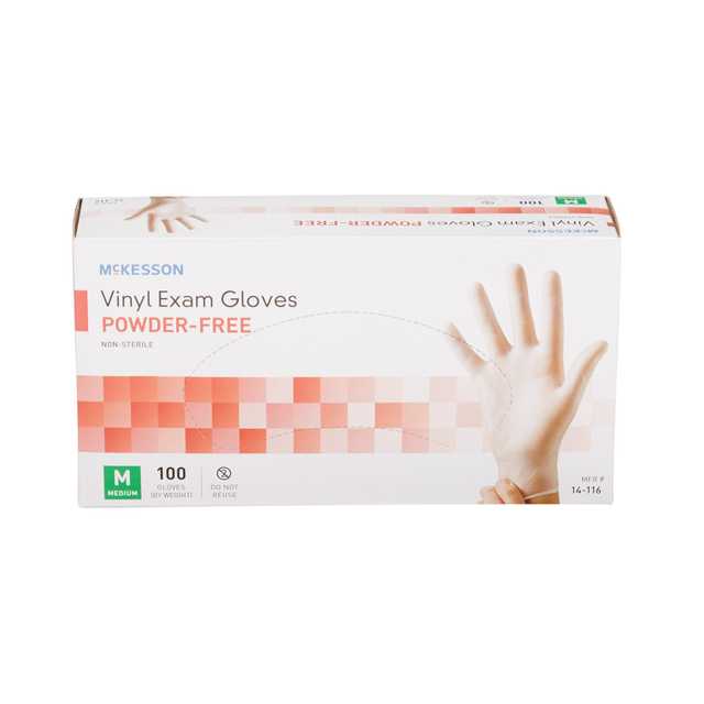 McKesson Glove Vinyl Powder Free Stretch M 14816 100ct