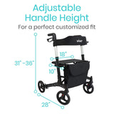 Vive Rollator Walker Mob1010Blk