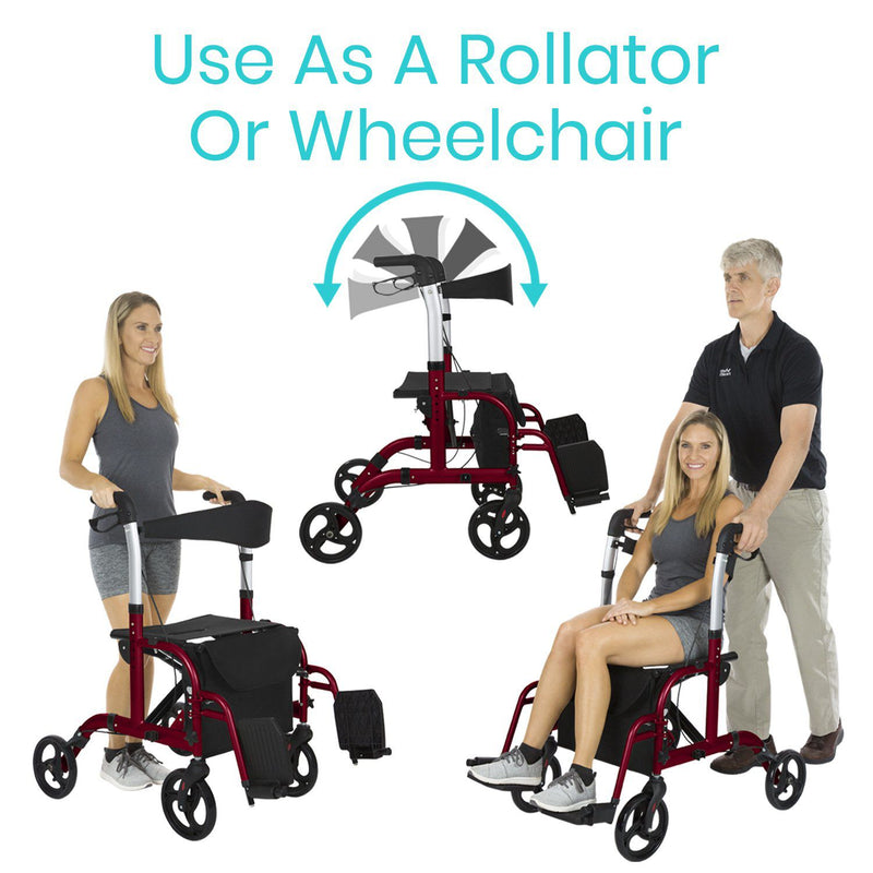 Vive Wheelchair Rollator Mob1018Blu