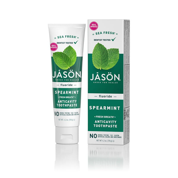 Jason Spearmint Tootpaste With Fluor 4.2oz