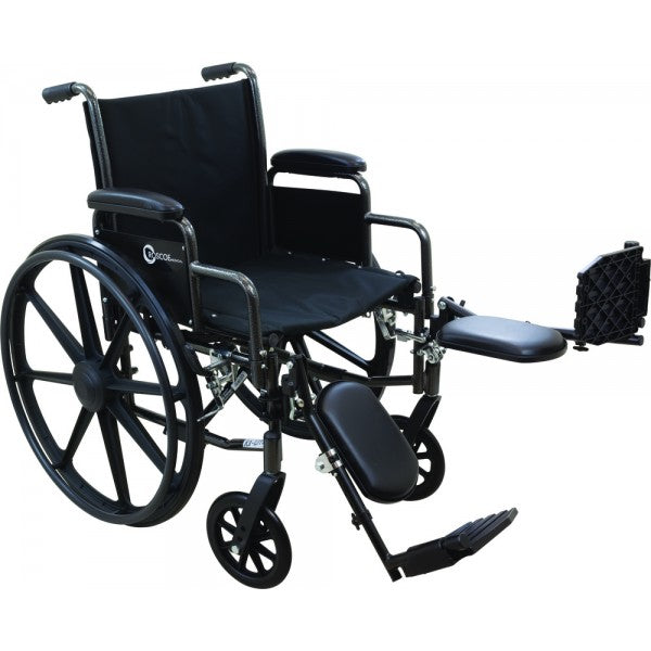 ProBasics K3 Lightweight Wheelchair 16" x16" Swing Away Footrests Black