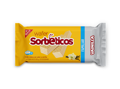 Nabisco Sorbeticos Vanilla Wafer Family Pack 105G