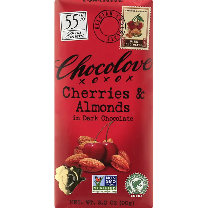 Chocolove Xoxox Cherries & Almonds 3.2oz