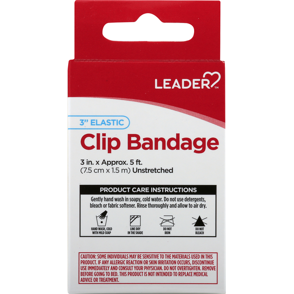 Leader Clip Elastic Bandage 3" x 5ft