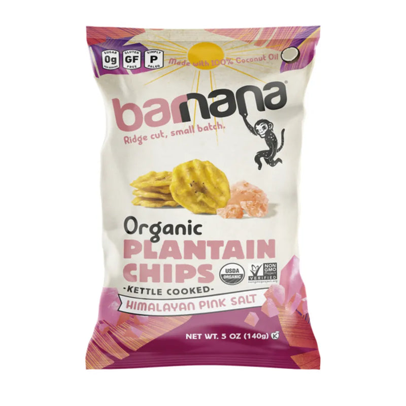 Plátano orgánico de barnana sal himalaya rosa sal 5oz