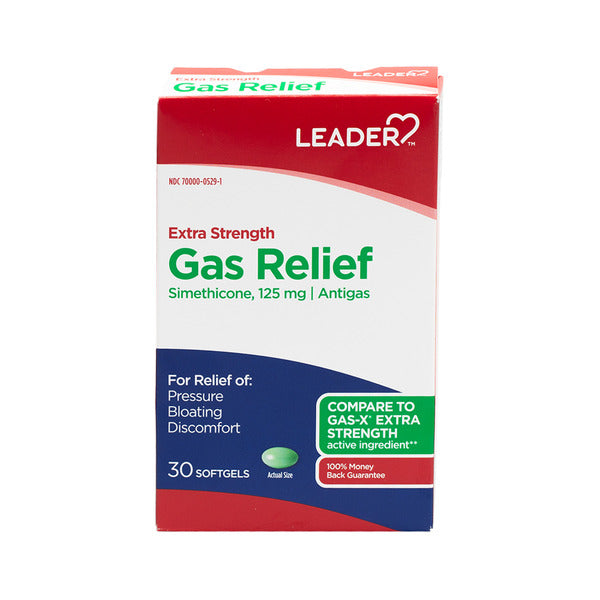 Leader Gas Relief Extra Strength Softgels 30ct