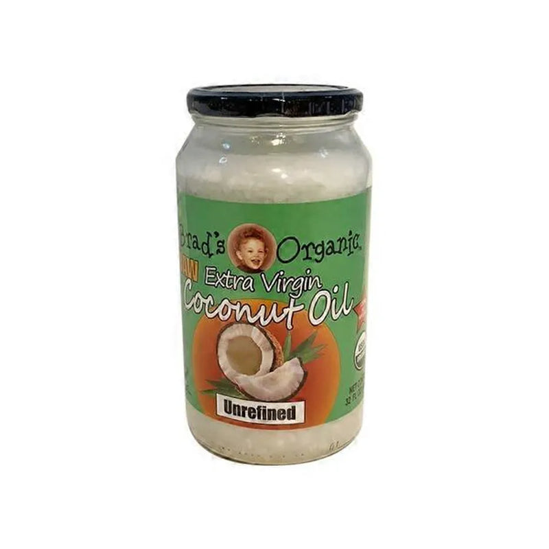 Brad's Organic Raw Coconut Oil Unrefined 32Oz