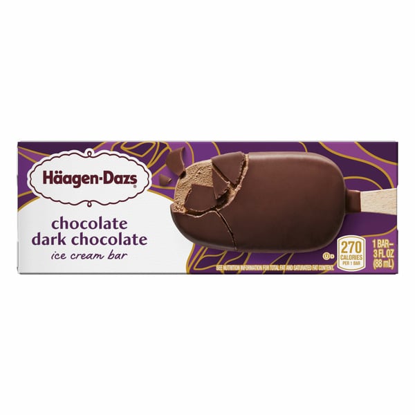 Haagen Dazs Chocolate Dark Chocolate Bar 3.67oz