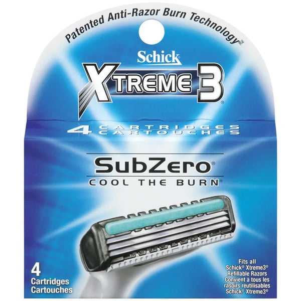 Schick Xtreme 3 Sub Zero Cartridges 4ct