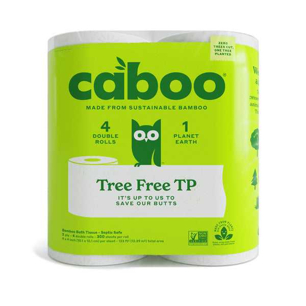 Caboo Tree Free Toilet Paper 4 Rolls