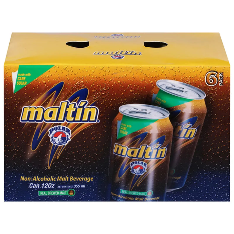 Malta Maltin Polar Can 12 oz 6 paquete