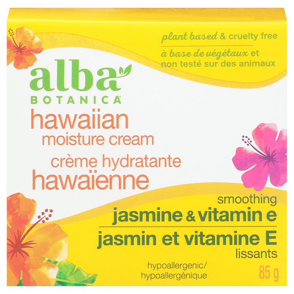 Alba Botanica Howaian Humedad Crema Jazmín y vitamina E 3 oz