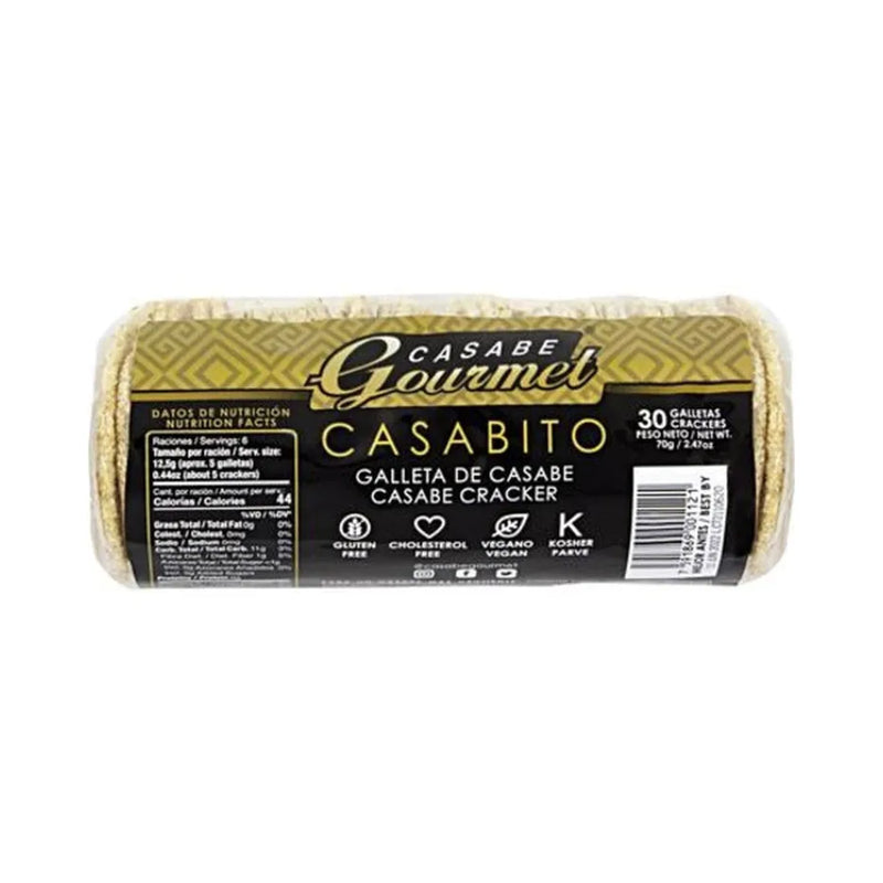 Casabe gourmet Casava Pan plano 30 galletas