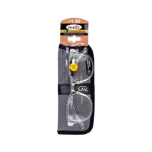 Sav Flex 3 Round Readers Glasses With Pins 5045 +1.50