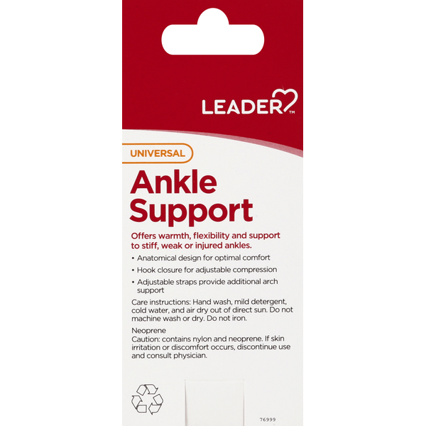 Leader Ankle Support Universal Black