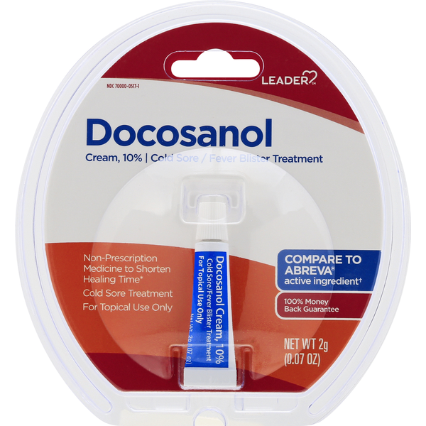 Leader Docosanol 10% Cold Sore Treatment 0.07oz