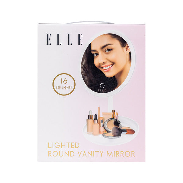 Elle Round Lighted Vanity Mirror