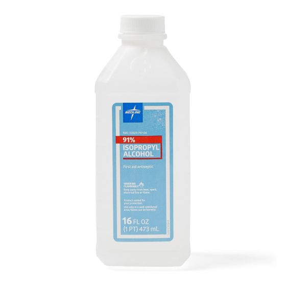 Medline Isopropyl Alcohol 91% 16Oz