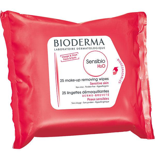 Bioderma Sensibio H2o Micelle Solution Make Up Removing Wipes 25