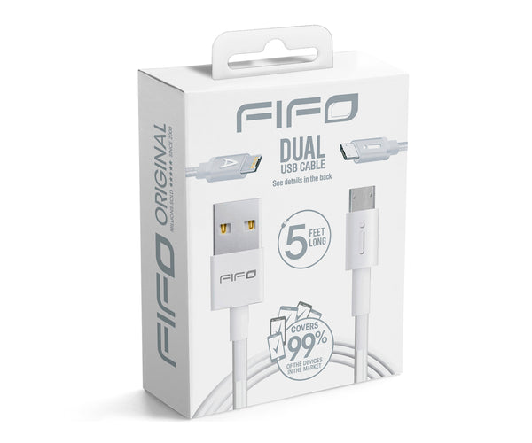 Fifo USB Cable Iphone 6 Lightning White 7ft