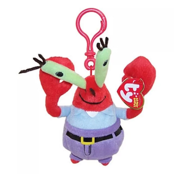 Ty Beanie Boos Sponge Bob Mr. Krabs Clip