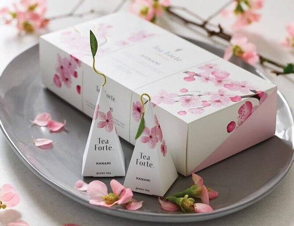 Tea Forte Hanami Green Tea Tea y Rose Petals Box x10