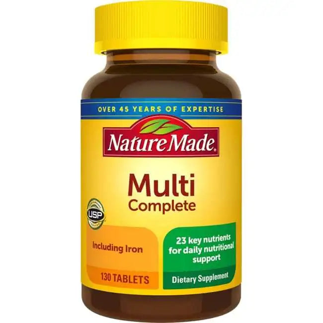 Nature Made Multi With Iron Tablets 130ct