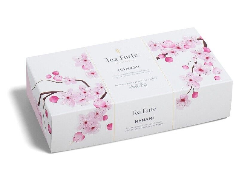 Tea Forte Hanami Green Tea Tea y Rose Petals Box x10