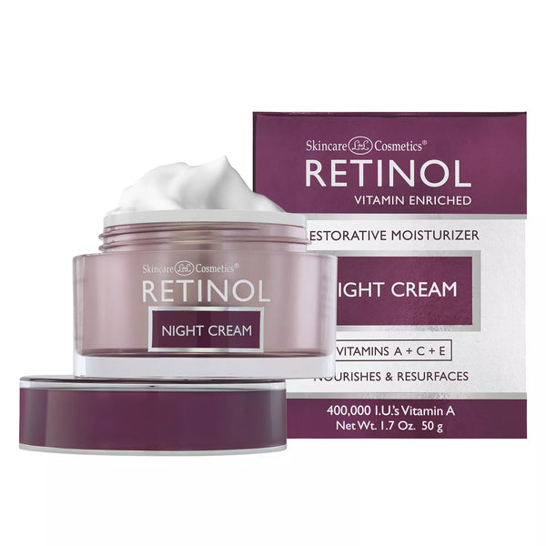 Crema de noche de retinol de cuidado de la piel 1.7oz