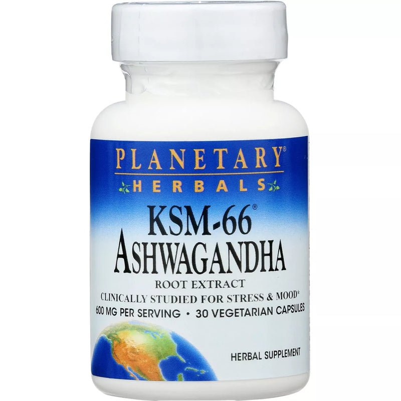 Planetary Herbals Ashwagandha 600mg Tablets 30ct