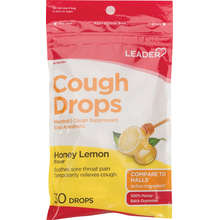 Leader Cough Drops Honey Lemon 30ct