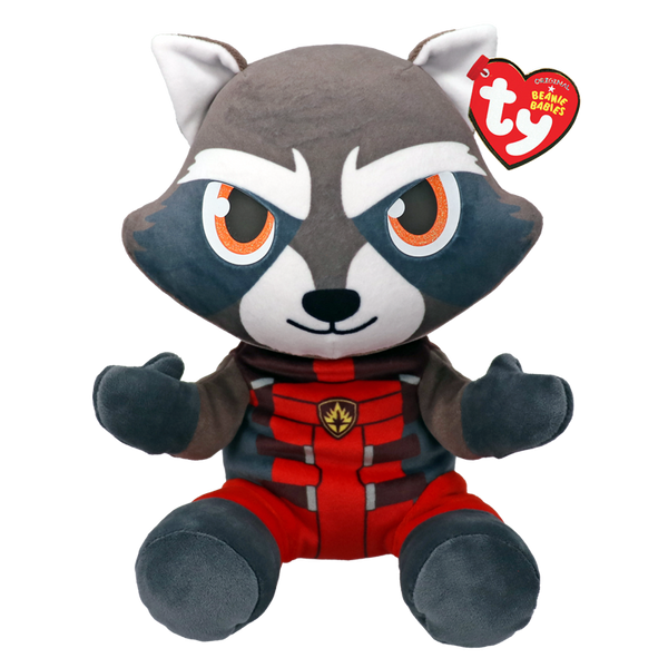 Ty Beanie Baby Marvel Rocket Wolf 44013