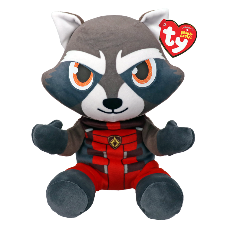 Ty Beanie Baby Marvel Rocket Wolf 44013