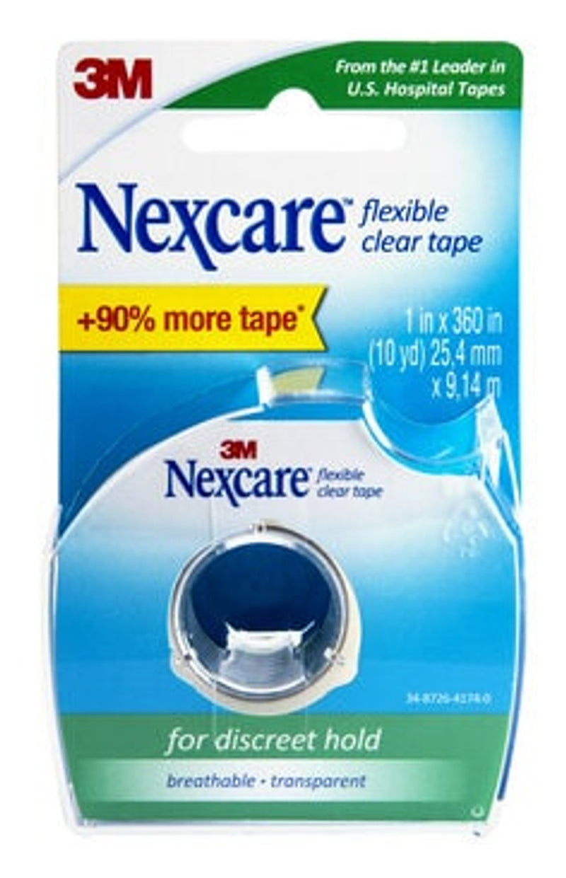 Copia de la cinta NexCare, transparente flexible, 1 pulgada x 10 yardas